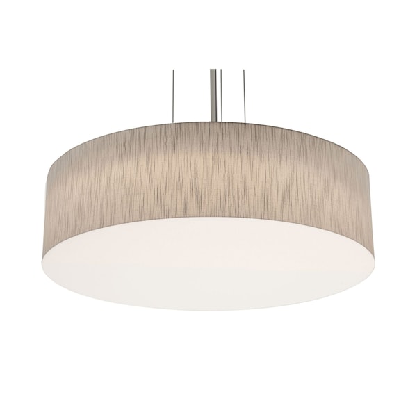 Afx Anton 24in. LED Pendant, Satin Nickel Finish, Jute Shade ANP2432L5AJUDSN-JT - main